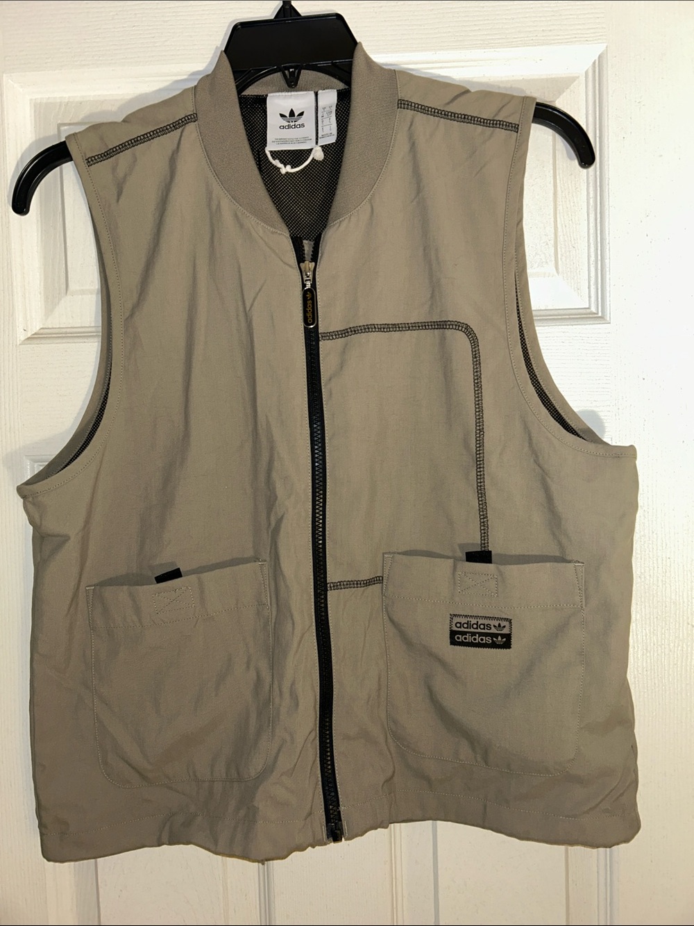Adidas Men's Blackout Vest with Front Zip